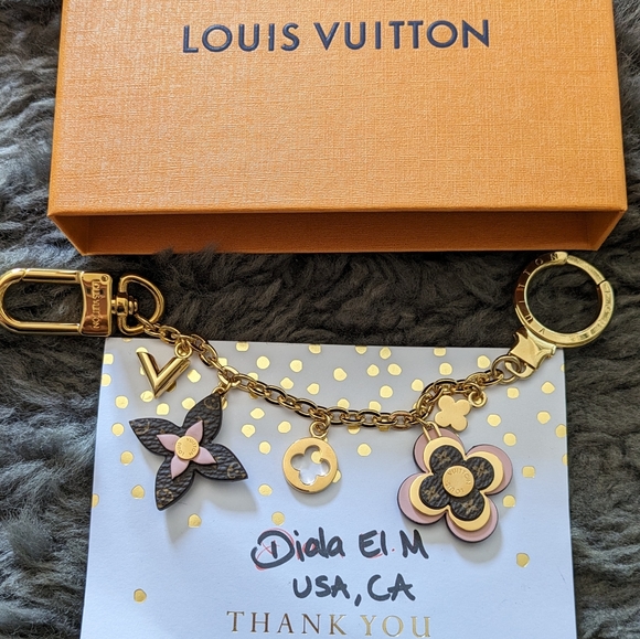 Preloved Louis Vuitton Porte Cles Blooming Flower Bag Charm Key